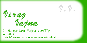 virag vajna business card